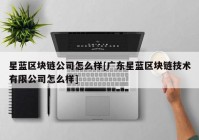 星蓝区块链公司怎么样[广东星蓝区块链技术有限公司怎么样]